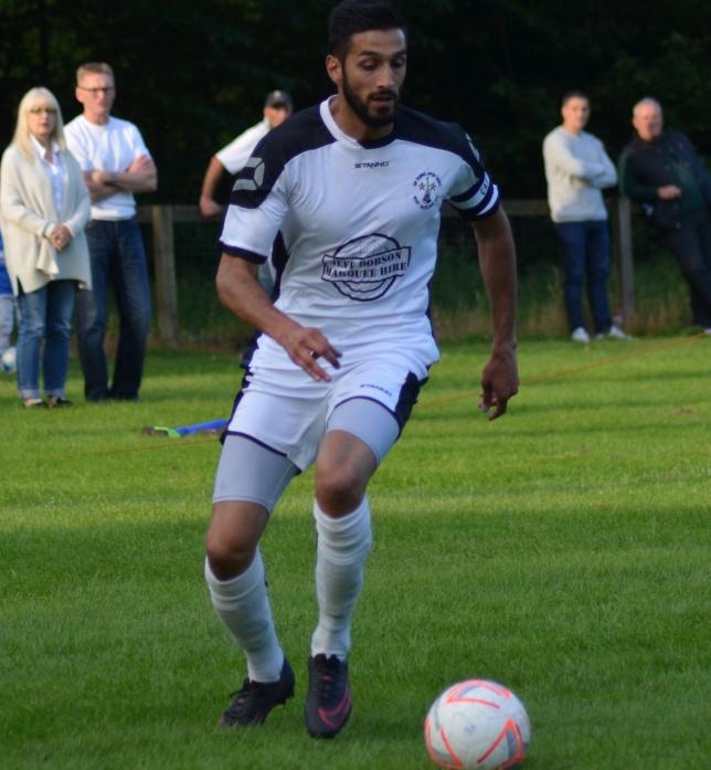 ON TARGET: Striker Amar Purewal scored the goal which earned West a point in an entertaining game at Billingham Town on Saturday