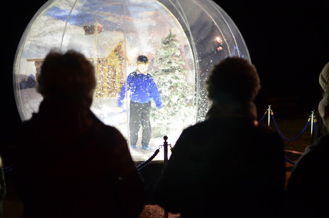 POPULAR: The snow globe will be among the attractions at Barnard Castle’s Christmas tree lights switch-on               TM pic