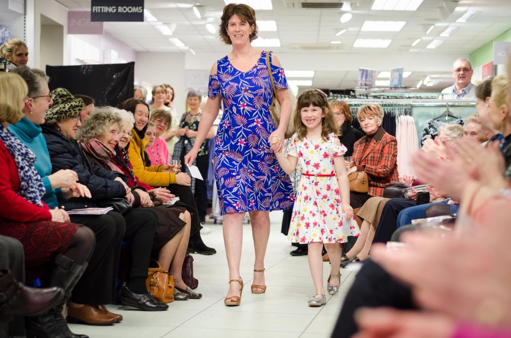 Mum and daughter on the catwalk