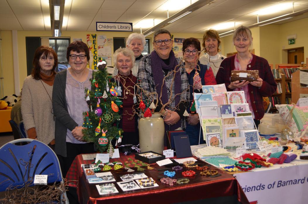 HELPING HAND: Members of The Friends of Barnard Castle Library did a roaring trade during their craft and bake sale