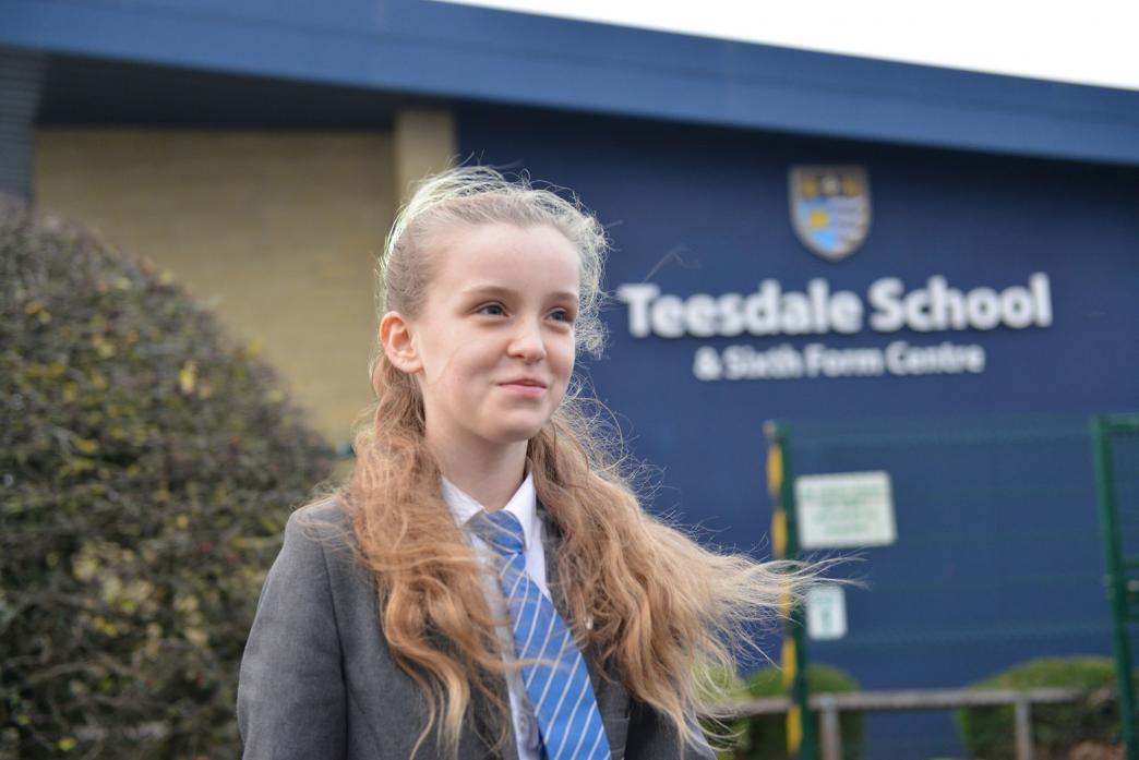 Teesdale School pupil Kailey Shann is appealing for people to help her collect treats which will be given to people who can’t afford them this Christmas