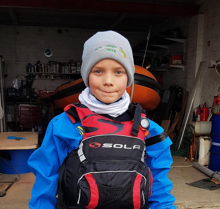 SUPER SAILOR: Nine-year-old Toby Waggett has been awarded his own boat as part of a scheme to nurture young sailing talent