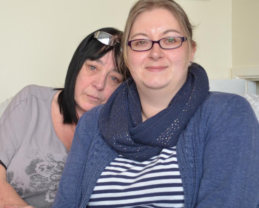 RAISING AWARENESS: Julie Knaggs and daughter Emma Spry have organised a fundraising event to raise awareness of Sporadic CJD. Inset, Ken Knaggs who died just 36 days after first showing signs of the rare condition, which is known as a “one in a million” d