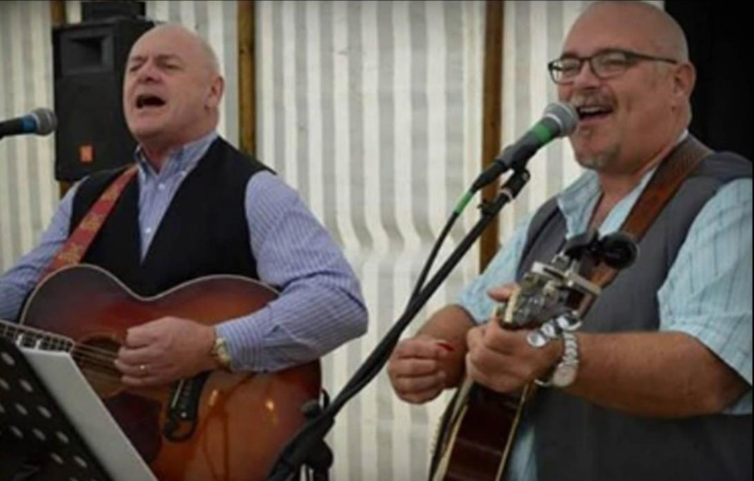 IN HARMONY: The Heavily Brothers, Andy Brewster and Jim Blenkhorn, will be entertaining at the Pinfold Club