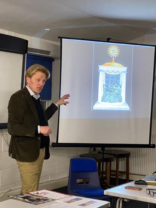 FASCINATING: Matthew Read, explaining his work as a horologist to members of Barnard Castle WI