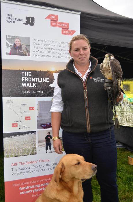ON THE WING: Falconer Tori Goodall has been shortlisted as a finalist in a national tourism campaign