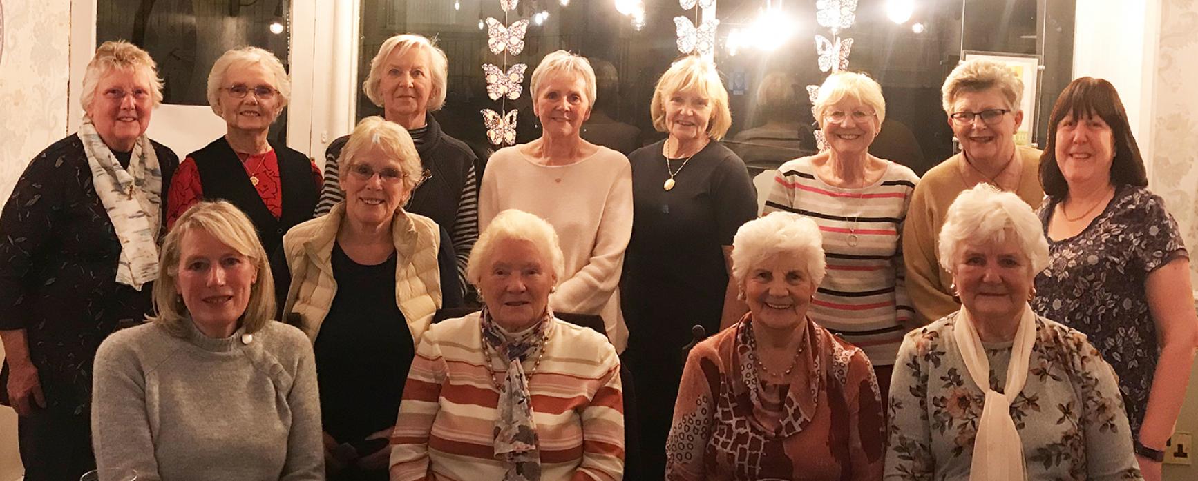 PARTY TIME: Members of the St Mary’s Flower Guild, in Barnard Castle, held their annual meeting and dinner at the Old Well Inn