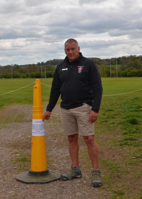 DISGUSTING: Barnard Castle rugby club's first team manager Malcolm Kicks is appealing to dog owners