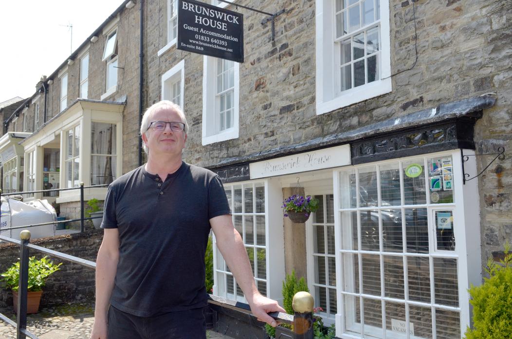 WELCOME BACK: Andrew Milnes from the award-winning bed and breakfast Brunswick House is looking forward to welcoming visitors back to the dale