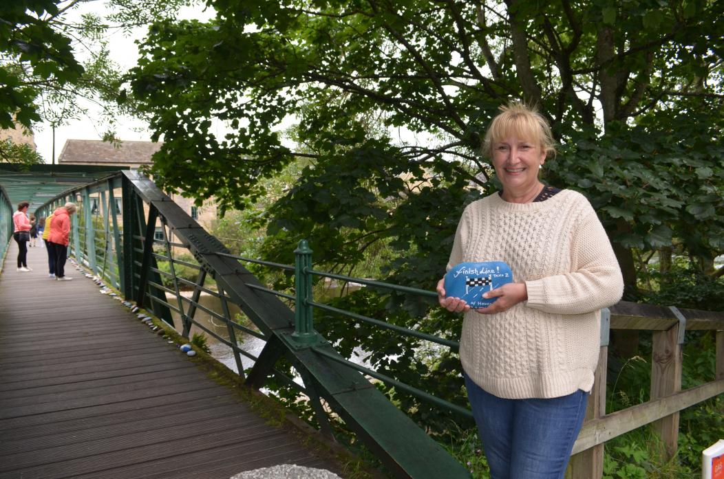 FINISH LINE: Art teacher Teresa Keeling on the Green Bridge