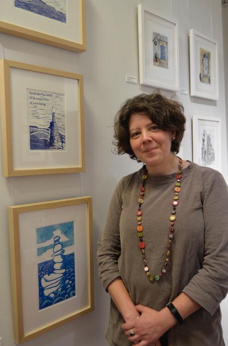 INKY ART: Sarah Gent has found time to devote to art while also working at The Witham and helping to bring up a growing family