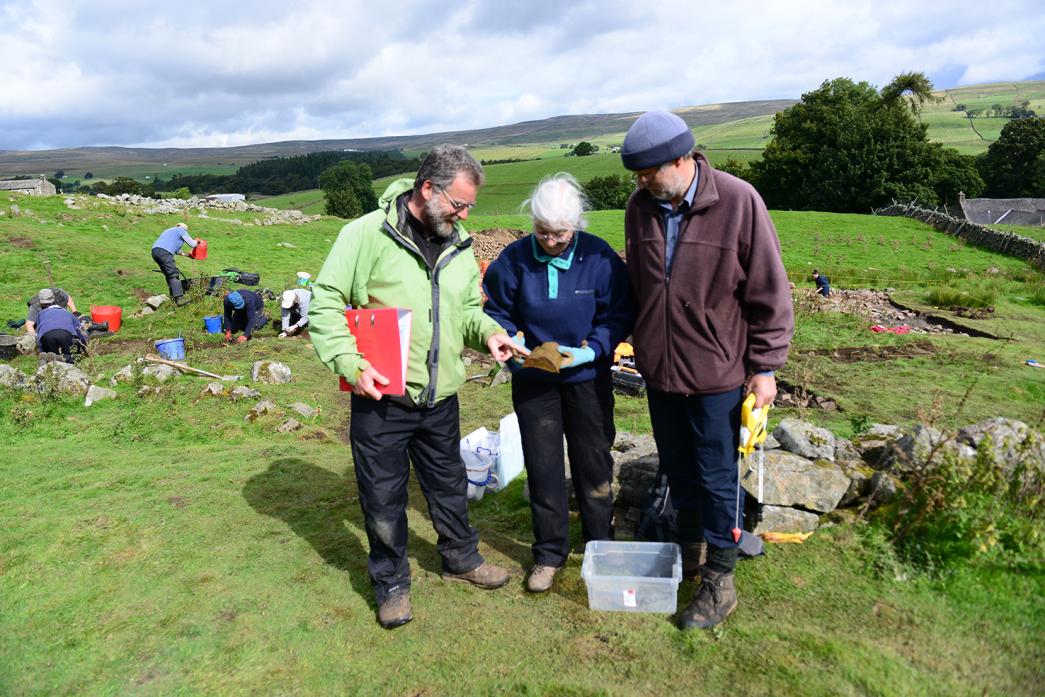 WE DIG IT: During last summer’s excavations in Holwick