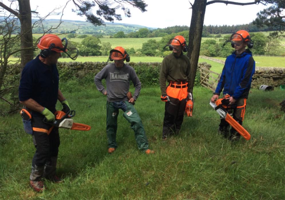 SAFETY FIRST: Training in the use of chainsaws is just one of a number of safety courses run by Utass