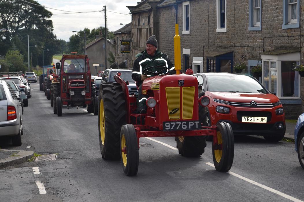 ON THE ROAD: Tractor enthusiasts were out in force