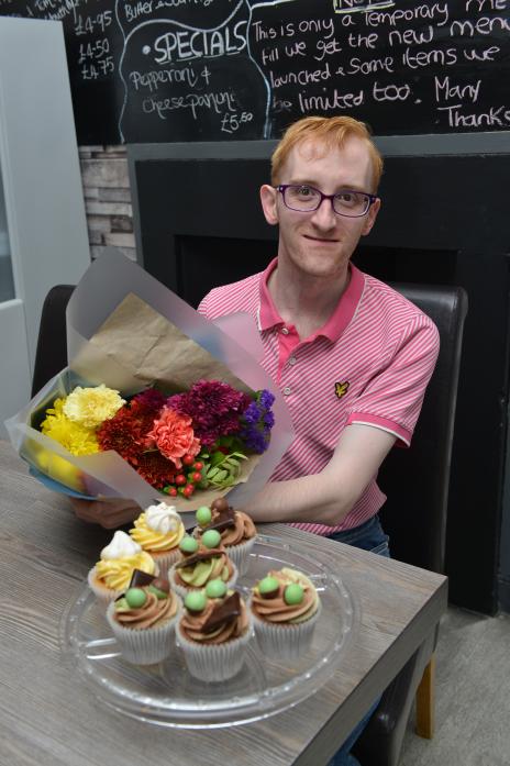 FLORAL DREAMS: Chris Johnson hopes to realise a childhood ambition by adding a floristry section to Café Fresh in Middleton-in-Teesdale