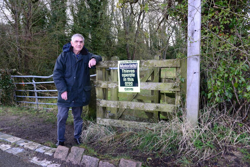 WARNING: Winston Parish Council chairman Mike Taylor re-iterates warnings to canoeists and others not to leave valuables in their vehicles when parking up at Winston Bridge
