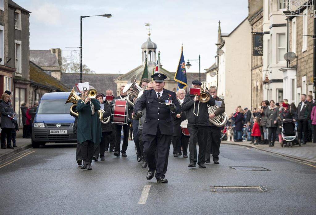 ALL CHANGE: Barnard Castle's Remembrance Sunday events usually attract large crowds