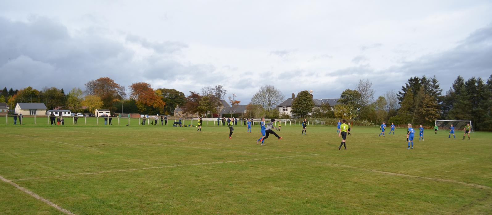 BACK IN ACTION: Escomb’s  U13 side in action on Saturday at Etherley, where Hetton were the visitors