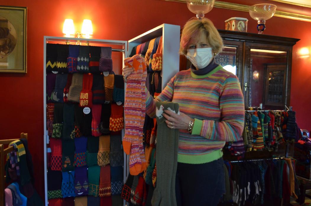 WARM FEELING: Lucy Blackmore’s knitwear company Almost Unwearoutable has won a prestigious business award