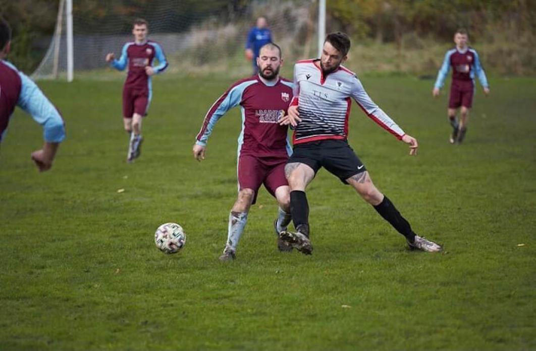 CLOSE CALL: Action from Middleton Wanderers’ narrow defeat on Sunday Pic: Andy Mitchell