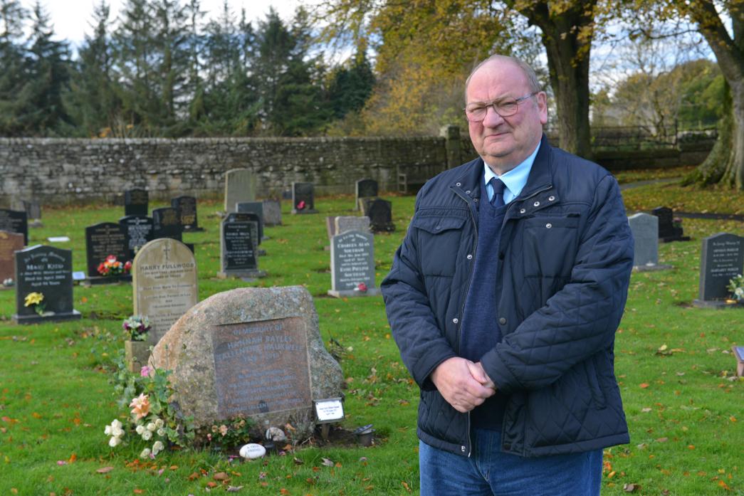 SPRUCE UP: Cllr Ted Henderson has welcomed the scheme that will see Romaldkirk Cemetery, the final resting place of Hannah Hauxwell, spruced up