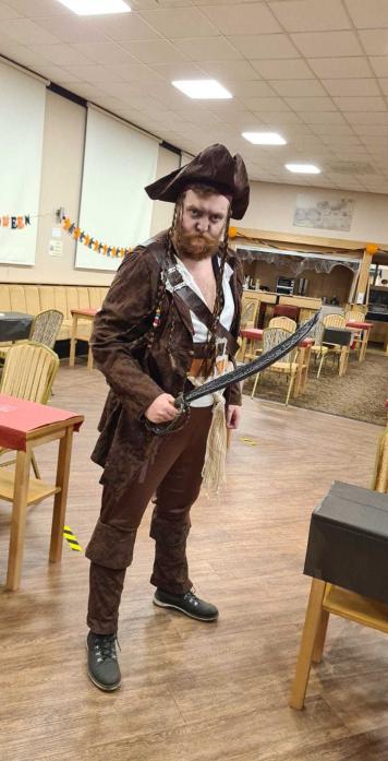 ALL HANDS ON DECK: Club steward Tom Howe in his ghostly pirate costume