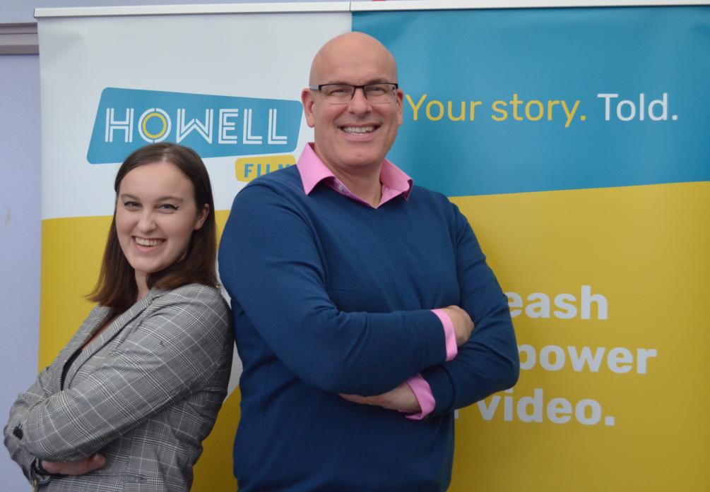 FAMILY AFFAIR: Chris Howell and daughter Issy, who have made Enterprise House the base for Howell Film