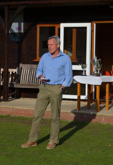 GETTING THE GAME ON: Brian Jones, president of the Darlington and District Cricket League praised all those who had made the Covid-hit season such a success