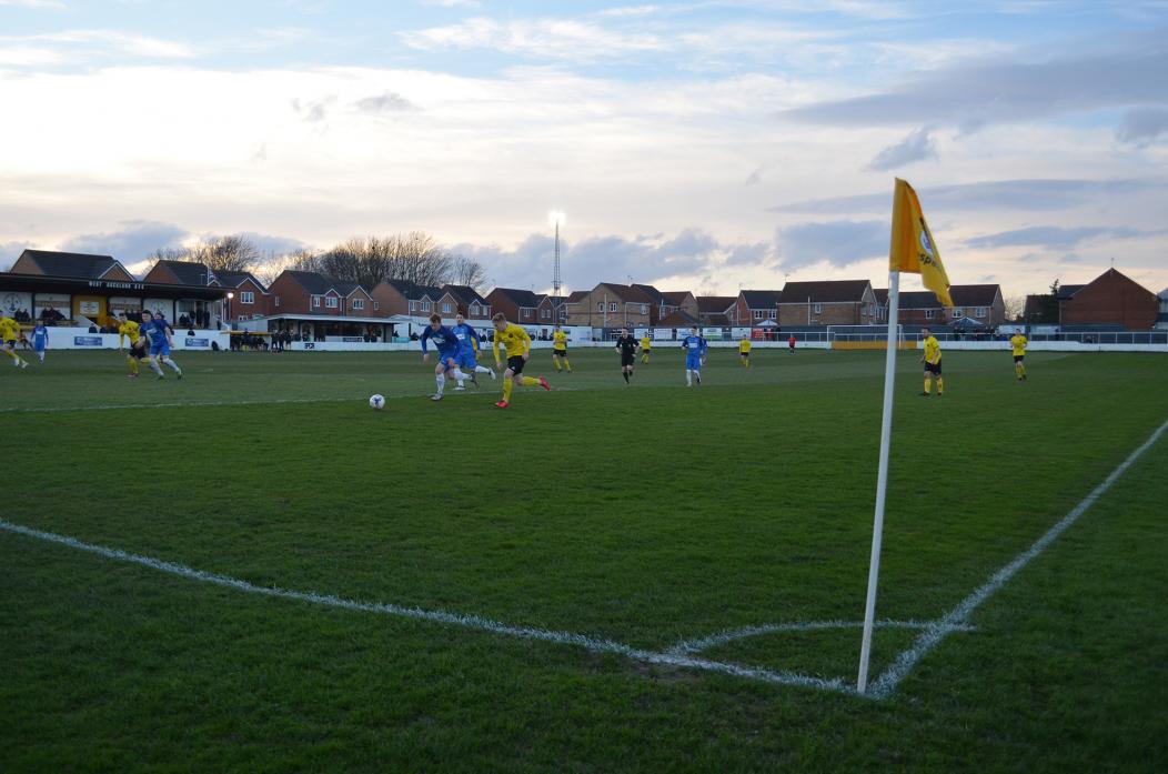 BATTLING: West Auckland worked hard for a 2-1 win against Seaham Red Star