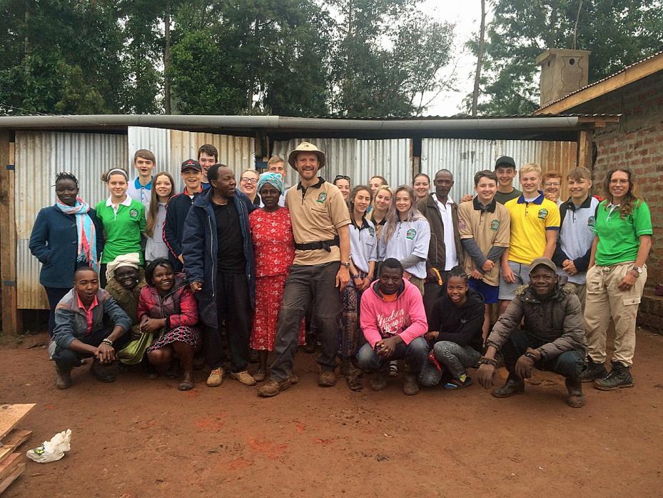 AFRICAN AID: Pupils and staff from Barnard Castle School on a visit to Kenya before lockdown