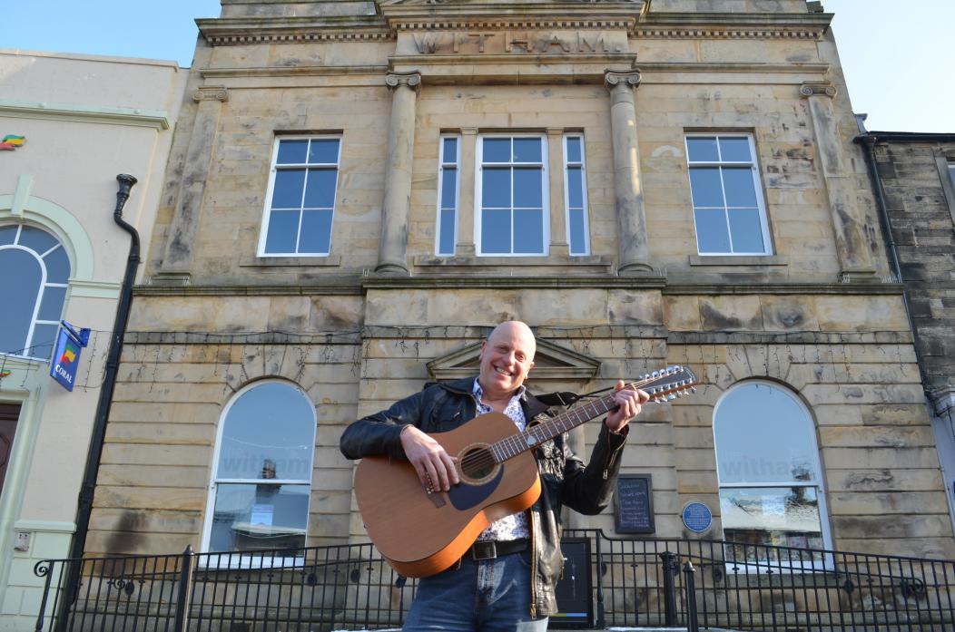 ON SONG: Singer songwriter Steve Reay has produced a song dedicated to Barnard Castle’s arts venue
