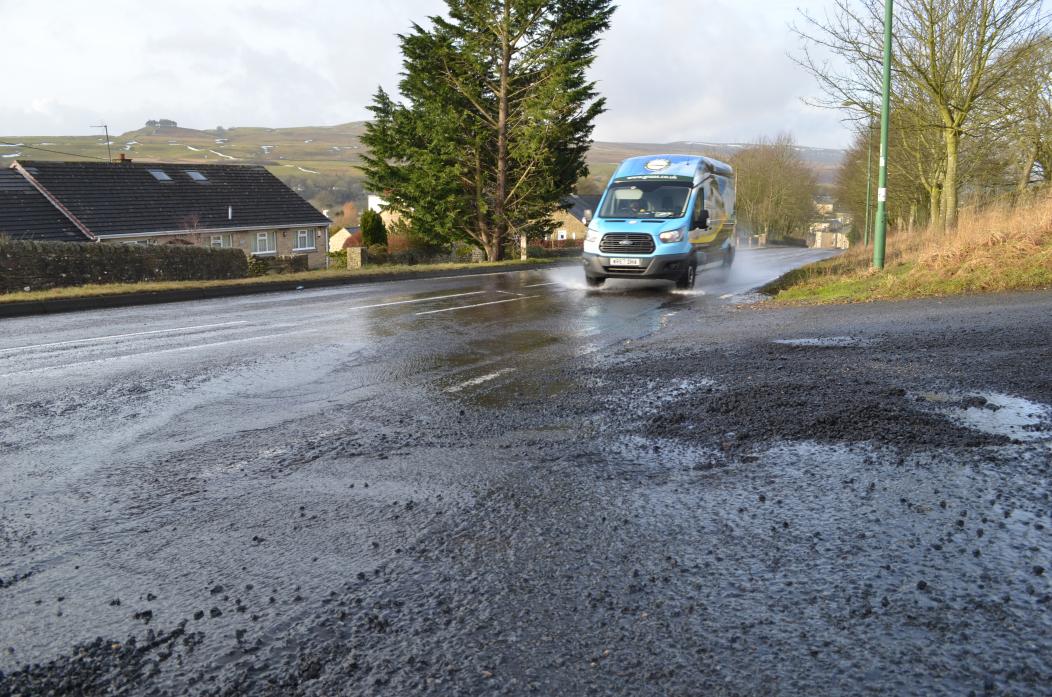 MAKING A SPLASH: Parish councillors in Middleton-in-Teesdale are asking for an investigation into whether damaged drains are responsible for the flooding and ice risk on Laneside