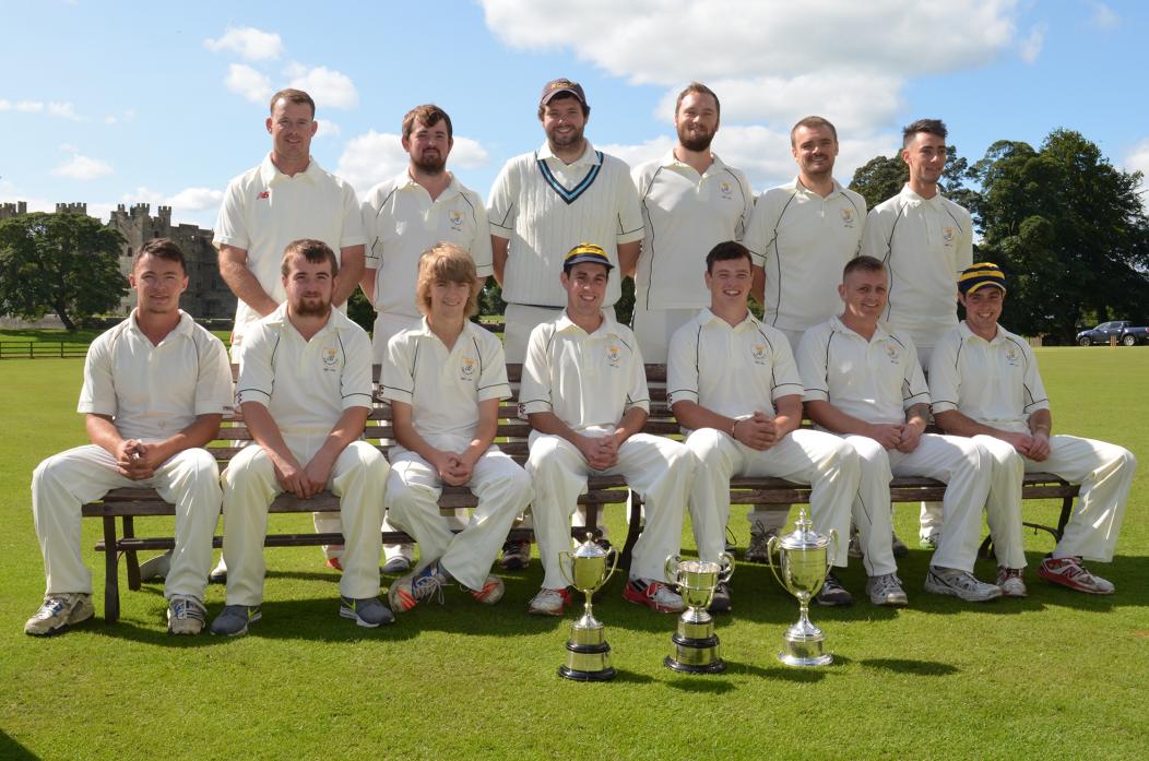 CHAMPIONS: The victorious Raby Castle team which ran away with the Darlington and District League title last season. They begin the new season with a trip to Haughton