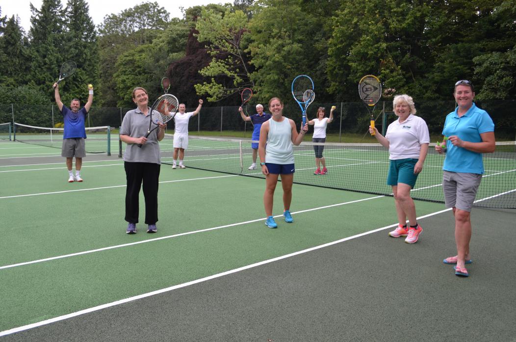 GAME, SET AND MATCH: Barnard castle Tennis Club members are keen to get back on their resurfaced courts at The Bowes Museum