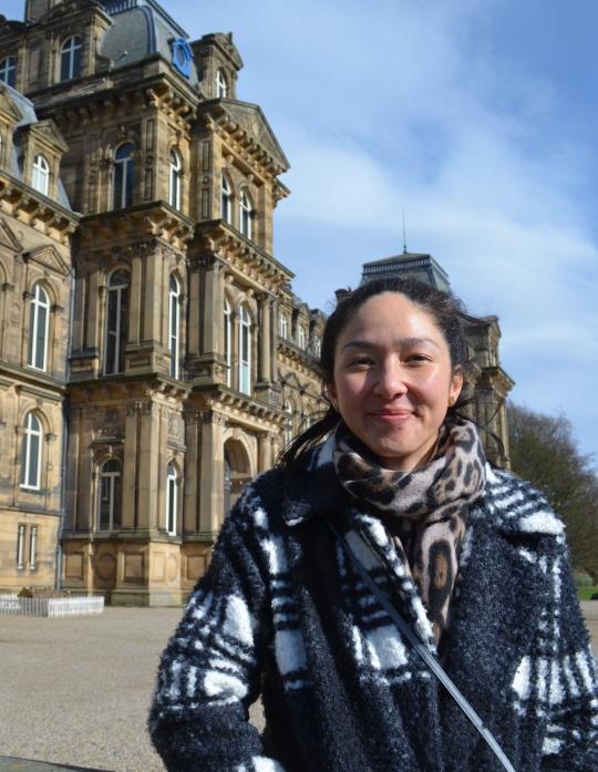 ENJOYING THE CHALLENGE: Jess White outside The Bowes Museum