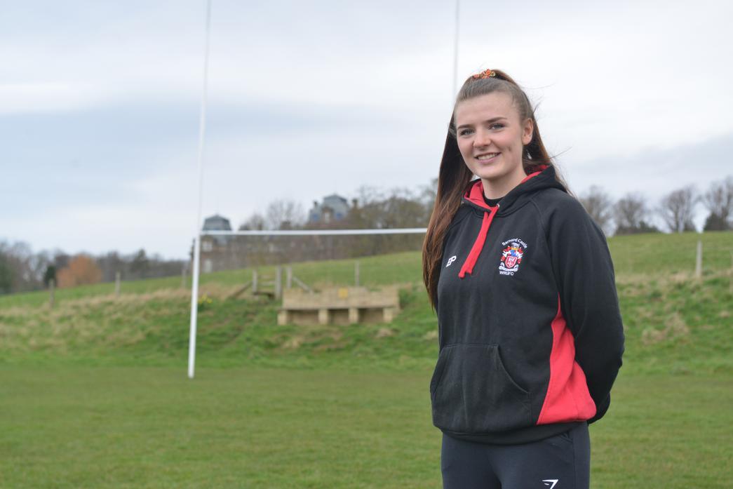 NATIONAL SELECTION: Barney’s Evie Peacock has been picked for the England Fire Brigades rugby team