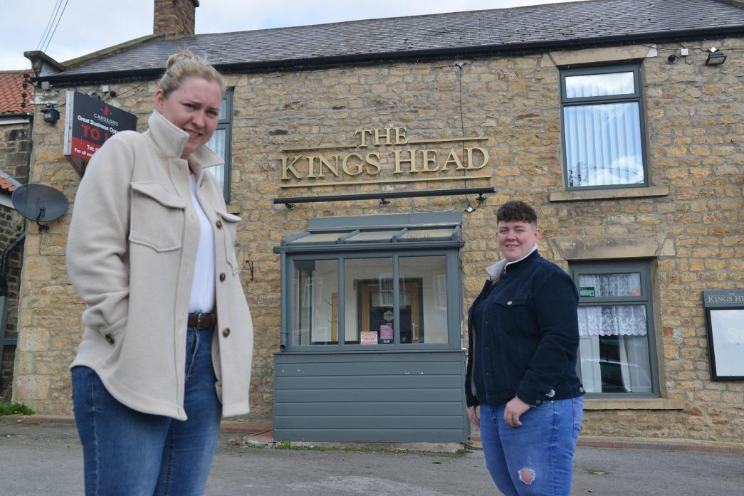PUB PLANS: Steph and Kirsty Lowther are set to re-open The King’s Head pub, in Cockfield, in May