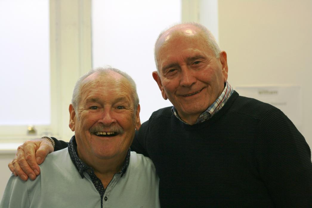 FOND MEMORIES: Tommy Cannon with long-time comedy partner Bobby Ball at The Witham in 2019