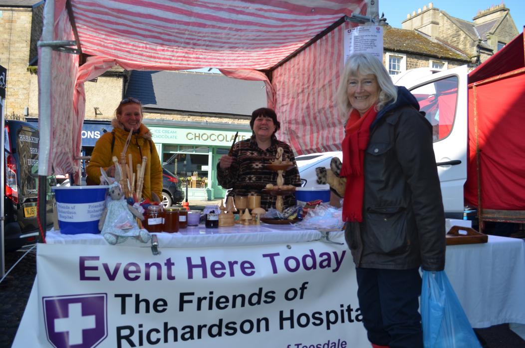 ALL SMILES: Volunteers Suzanne Thomas and Iris Hillery raised funds for the Friends of the Richardson Hospital