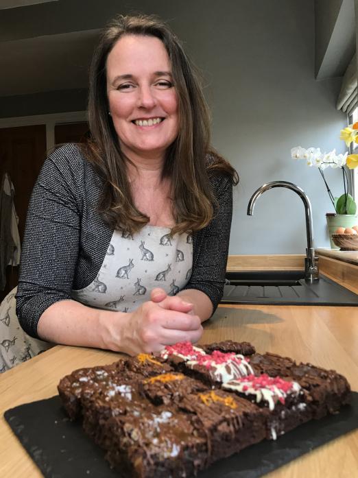 RECIPE FOR SUCCESS: Jill Wilkinson with her brownies
