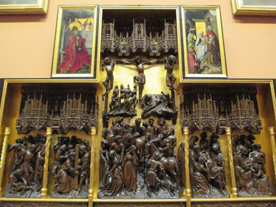 IN THE BEGINNING: This 15th century Flemish altarpiece by the Master of St Gudule is thought to have been the piece that could have begun John and Josephine Bowes’ collection