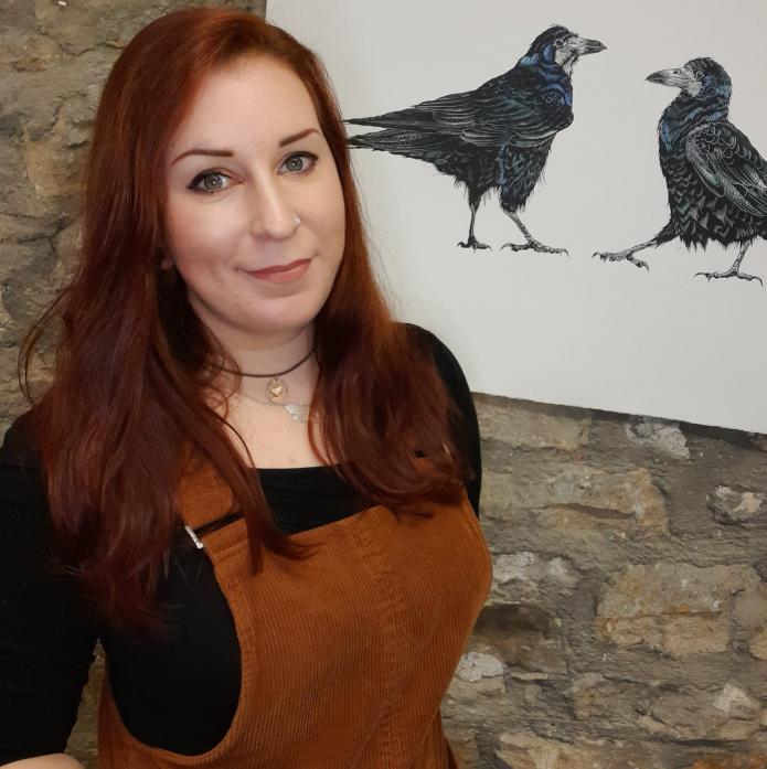 FEATHERED FRIENDS: Holly Magdalene Scott has a long standing fascination with birds