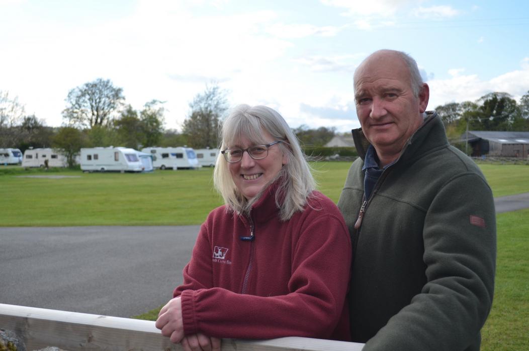 COUNTING THEIR CHICKENS: Stephen and Alison Lamb, who combine life as farmers with running a caravan park – a venture that began as a way to boost income when egg production was on the wane