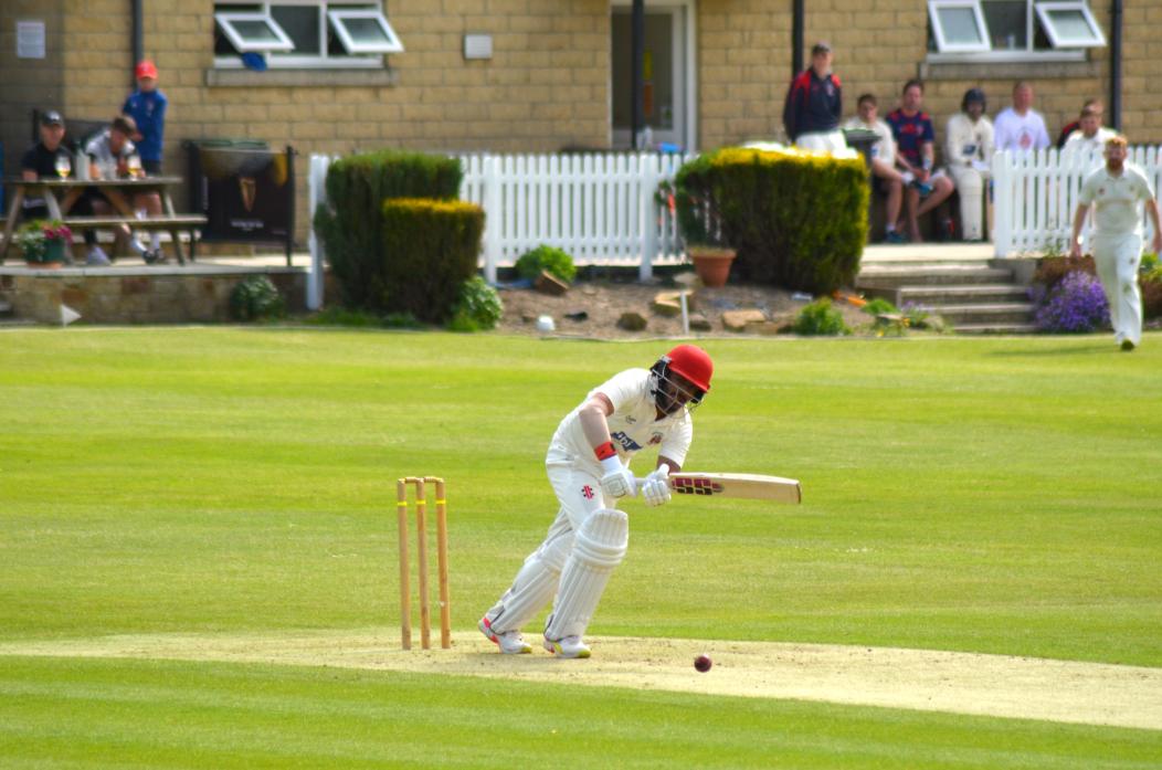 HALF CENTURY: Samarth Seth in action for Barney in Sunday's National Cup match against Richmond