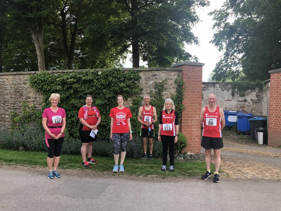 BEST FOOT FORWARD: The six-strong Teesdale AC team which ran at Kiplin Hall