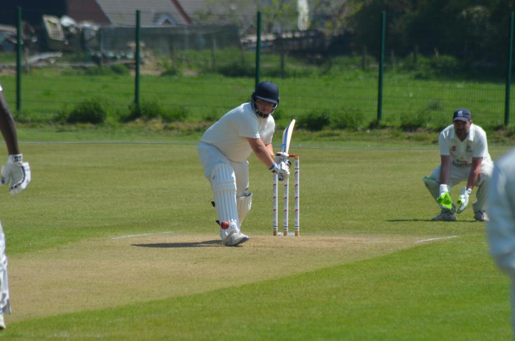 WELL BATTED: Evenwood’s Thomas Teesdale hit an unbeaten 68 in the win against Horden