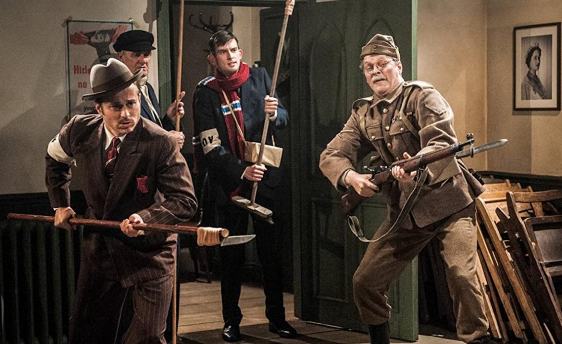 ICONIC ROLE: Comedian Kieran Hodgson, right, as Private Pike in the TV movie We’re Doomed, The Dad’s Army Story