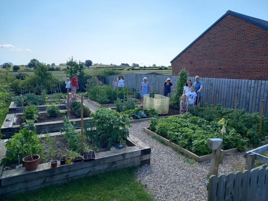 VEG OUT: Marwood Parish Council has expanded the community garden at Castle Vale