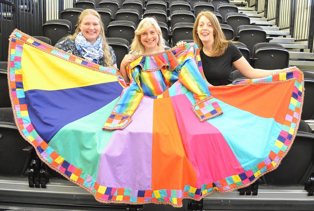 STAGE PLANS: Teesdale Operatic Society founders Dawn Trevor, Adele Tyler and Joanne Wall are looking forward to finally getting underway with their first musical – Joseph and His Amazing Technicolour Dreamcoat