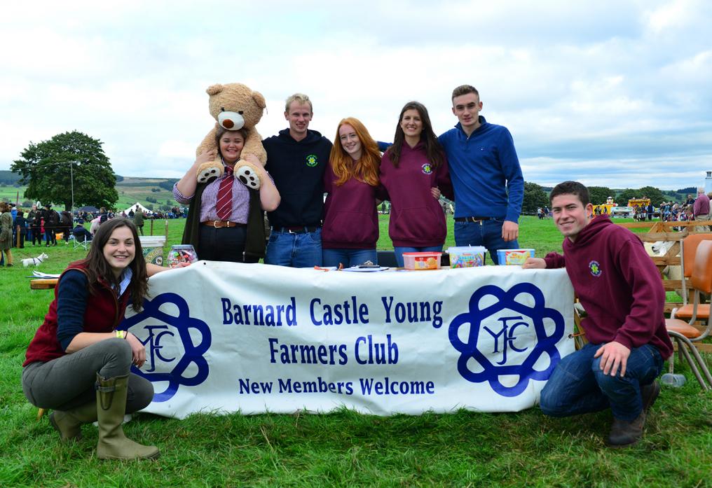 COME AND JOIN US: Members of Barnard Castle Young Farmers’ Club at Eggleston Show in 2018, with Megan Souter standing left. The club is hoping to recruit new members following a slump in numbers due to Covid